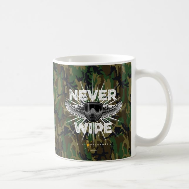 Paintball Never Wipe (camo) Coffee Mug (Right)