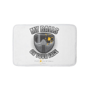 Paintball On Your Face Bath Mat