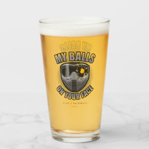 Paintball On Your Face Glass