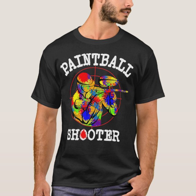 Paintball Paintballers Tactical Sports Master Shoo T-Shirt (Front)