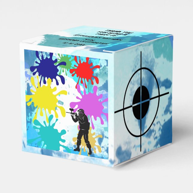Paintball Party Favour Box (Front Side)