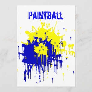 Paintball Party Invitation