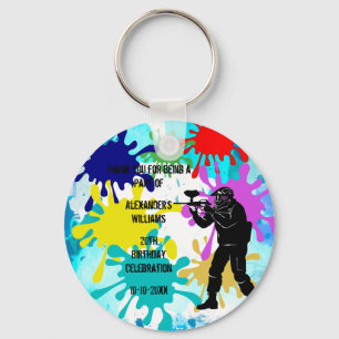 Paintball Party Key Ring