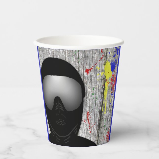 Paintball Party Paper Cups (Front)