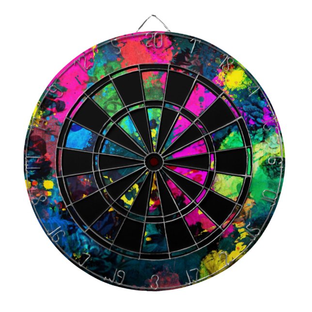 Paintball Pattern Dartboard (Front)