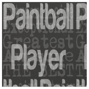 Paintball Player Extraordinaire Fabric