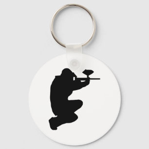 Paintball player key ring