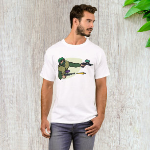 Paintball Player with Dual Markers Action Sports T-Shirt