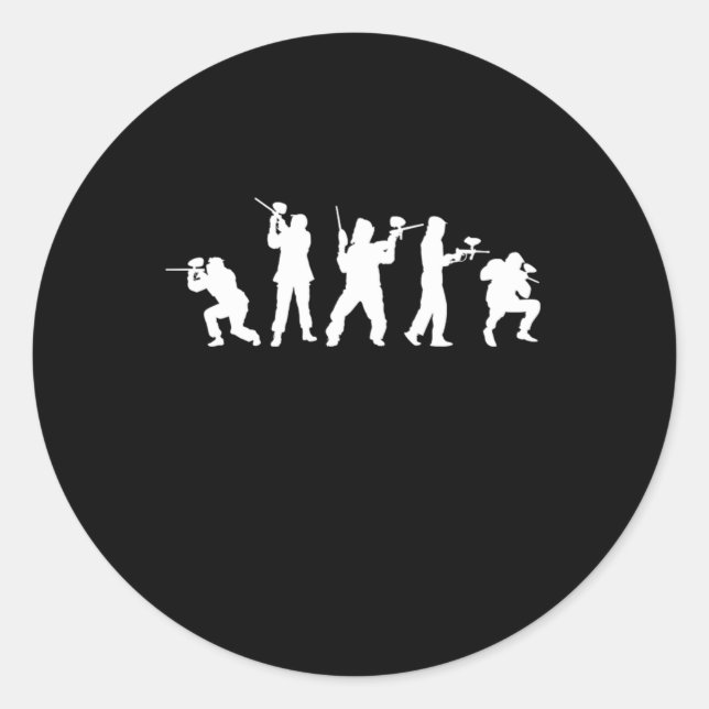 Paintball Players Paintball Marker Paintball Gun G Classic Round Sticker (Front)