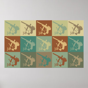 Paintball Pop Art Poster