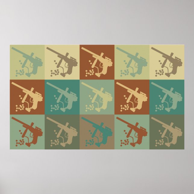 Paintball Pop Art Poster (Front)