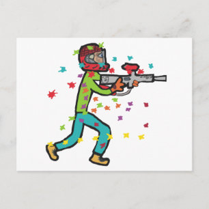 Paintball Postcard