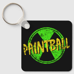 Paintball Radioactive Key Ring