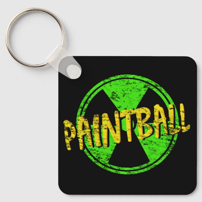 Paintball Radioactive Key Ring (Front)