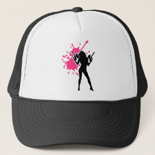 Paintball splash woman girl trucker hat