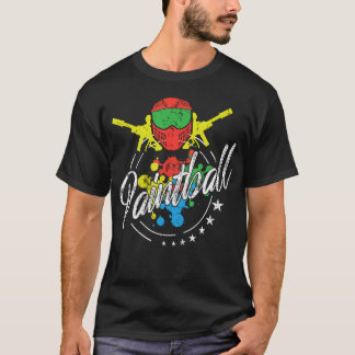 Paintball Splat Mask Casual Combat Adrenaline T-Shirt