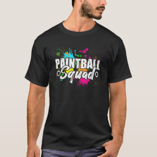 Paintball Squad Matching Birthday Party Family Tea T-Shirt
