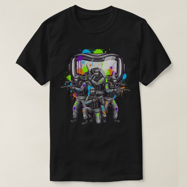 Paintball Squad Splash T-Shirt (Design Front)