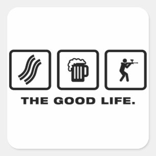 Paintball Square Sticker