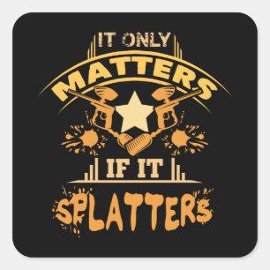 Paintball Square Sticker