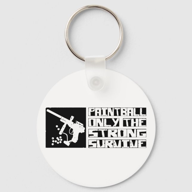 Paintball Survive Key Ring (Front)