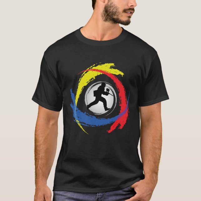 Paintball Tricolor Emblem T-Shirt (Front)