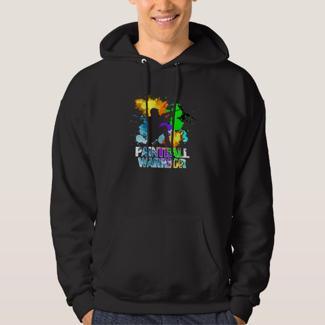 Paintball Warrior Paintball Markers Paintballer Hoodie (Front)