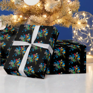 Paintball Warriors Paint Splatter Sports Wrapping Paper