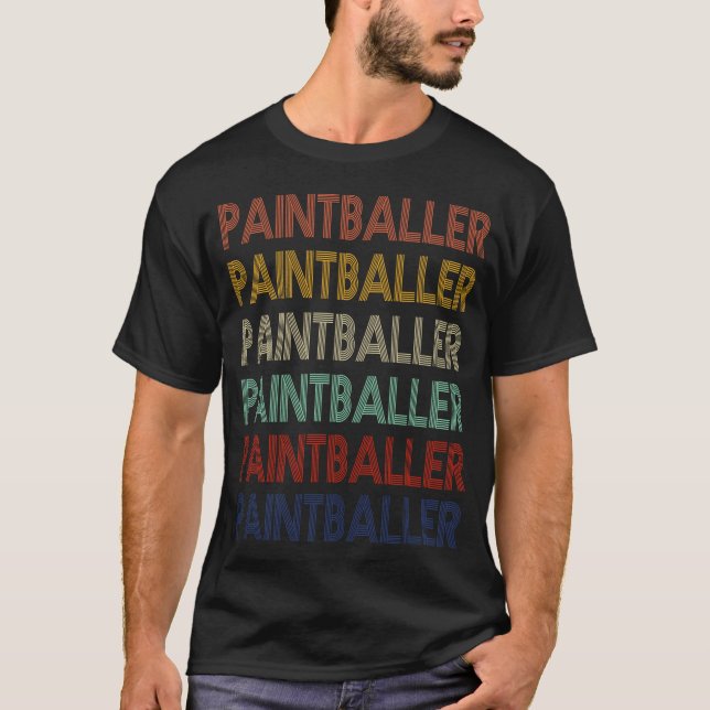 PAINTBALLER Retro . PAINTBALLER Vintage T-shirt (Front)
