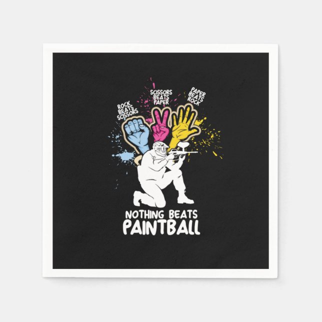 Paintballs Guns Extreme Team Shooting Sport Air We Napkin (Front)