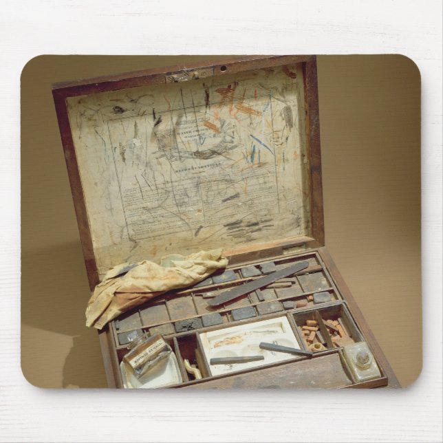 Paintbox of John James Audubon Mouse Mat (Front)