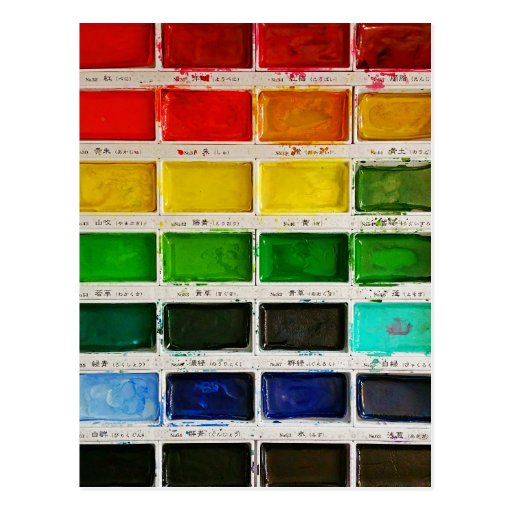 Image of Paintbox Postcard