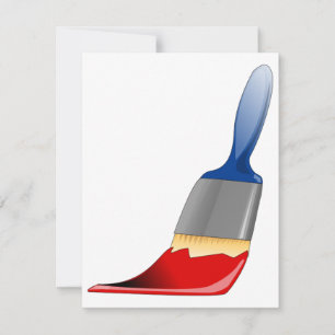Paintbrush Invitations