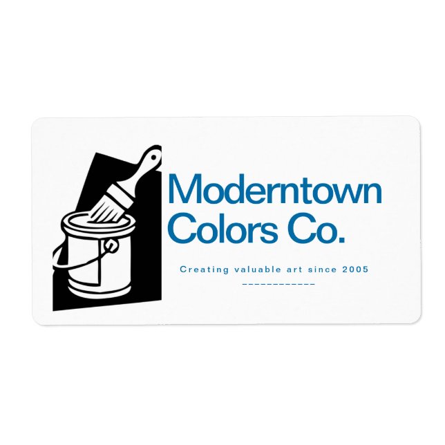 Paintbrush Vector Painter Artist Business Card  (Front)