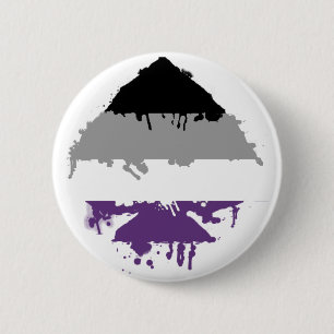 Paintdrip Asexual Ace 6 Cm Round Badge