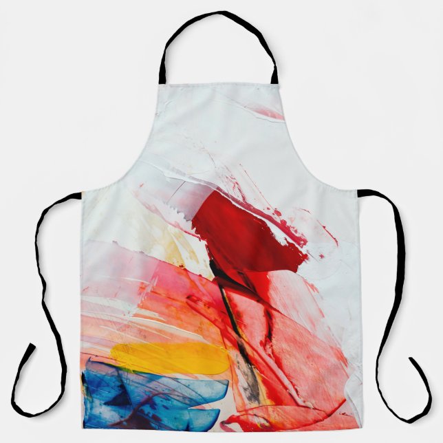 painted abstract backgroundpaint,brush,abstract,st apron (Front)