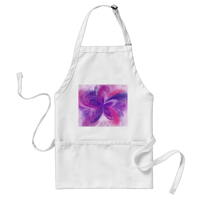 Painted Abstract Fantasy Flower Watercolor Standard Apron (Front)