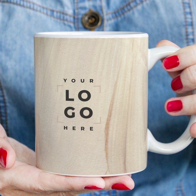 Painted Abstract Natural Elegant Neutral QR code Coffee Mug (Creator Uploaded)