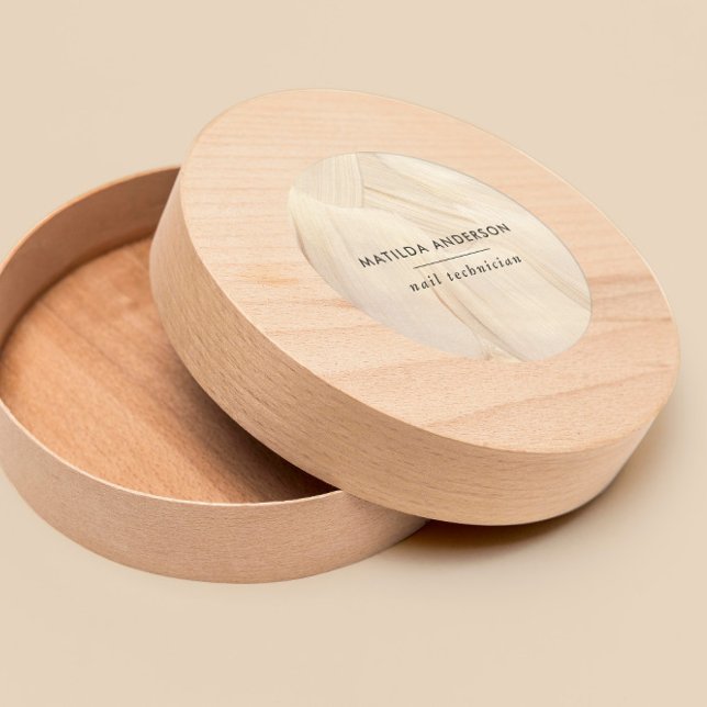 Painted Abstract Natural Elegant Neutral Simple Classic Round Sticker (Creator Uploaded)