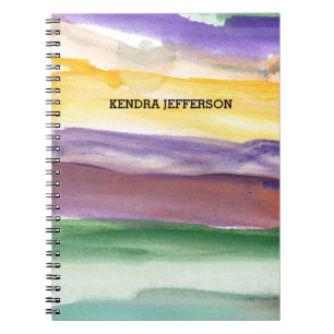 painted abstract notebook
