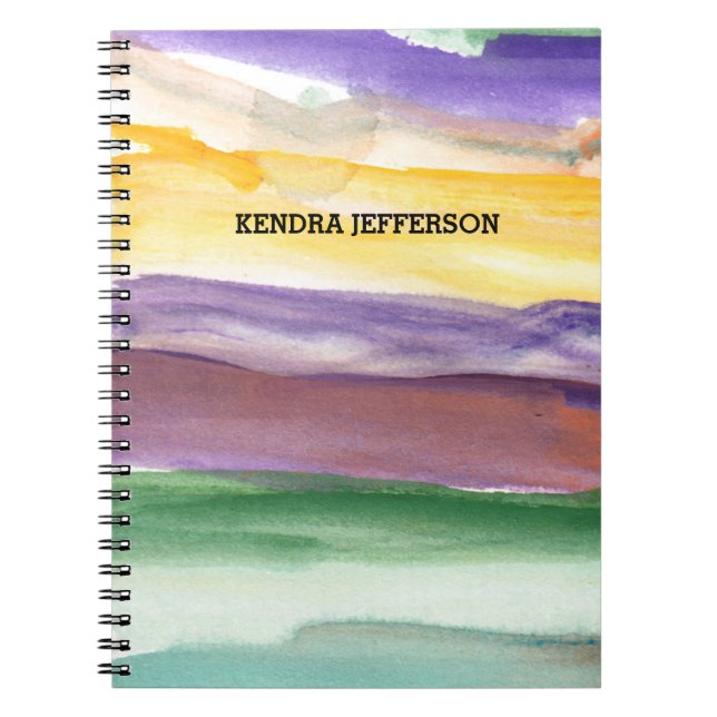 painted abstract notebook (Front)