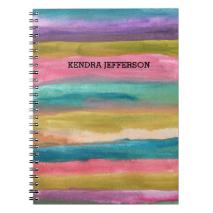 painted abstract notebook