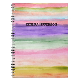 painted abstract notebook