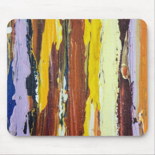 Painted Abstract Streaks Mouse Mat