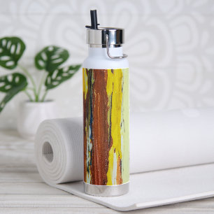 Painted Abstract Streaks Water Bottle