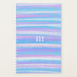 Painted Acrylic Stripes Turquoise Pink Purple Plan Planner