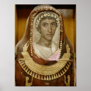 Painted and gilded mummy case of Artemidorus Poster