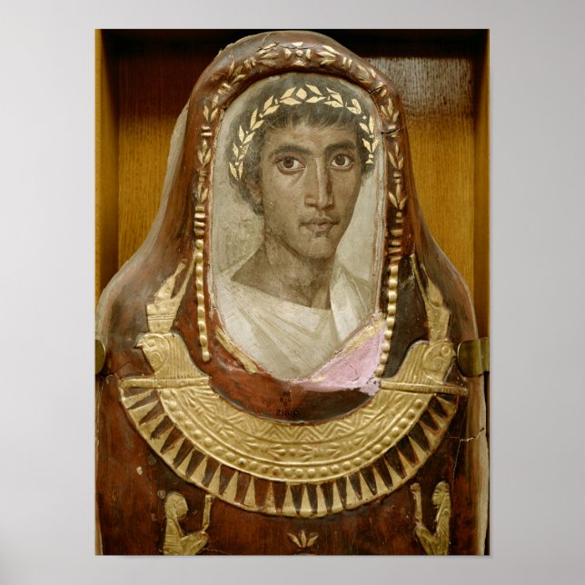 Painted and gilded mummy case of Artemidorus Poster (Front)