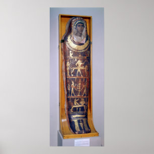 Painted and gilded mummy case of Artemidorus Poster