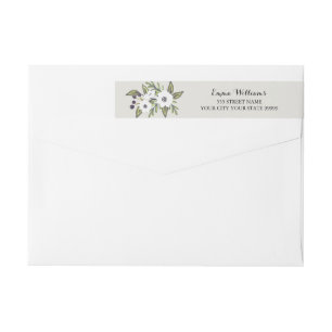 Painted Anemones return address label